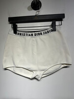Dior White Knit Booty Shorts M (26"-30") AS IS