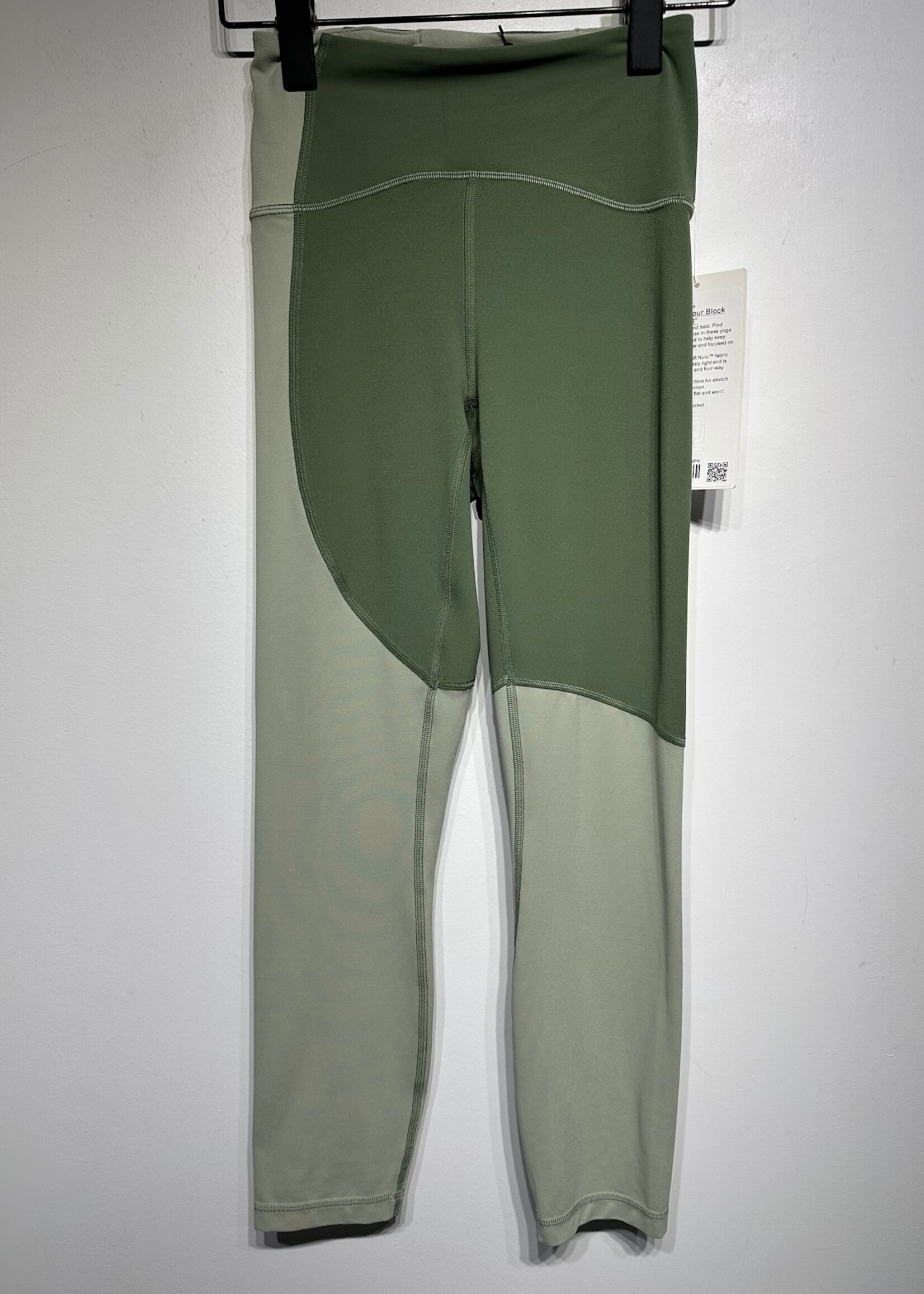 NWT Lululemon NULU Green Crop Legging 2/XS
