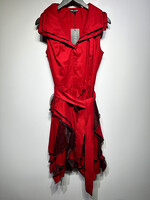 Samuel Dong Red Ruffle Dress (Retail: $250+) S