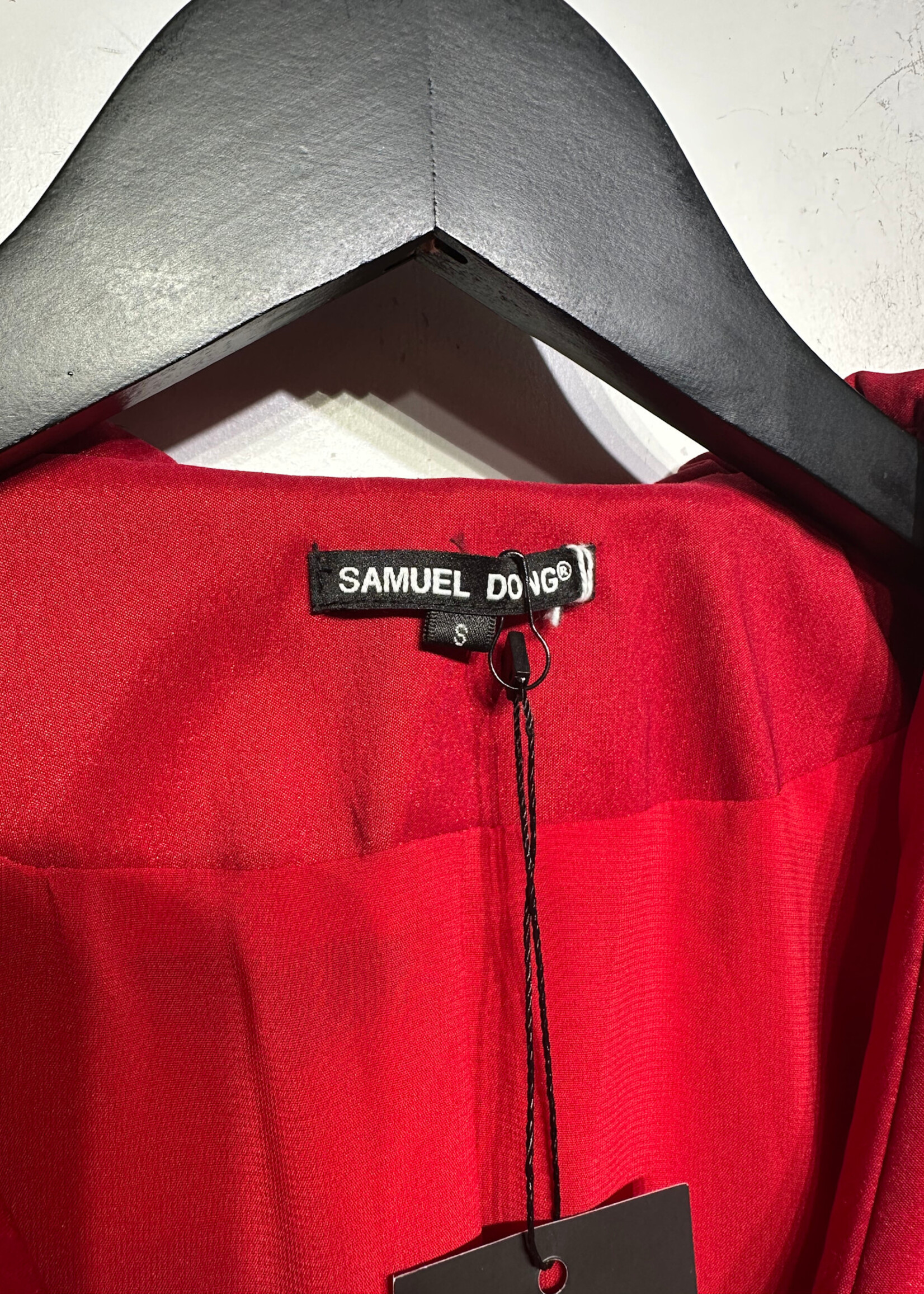 Samuel Dong Red Ruffle Dress (Retail: $250+) S