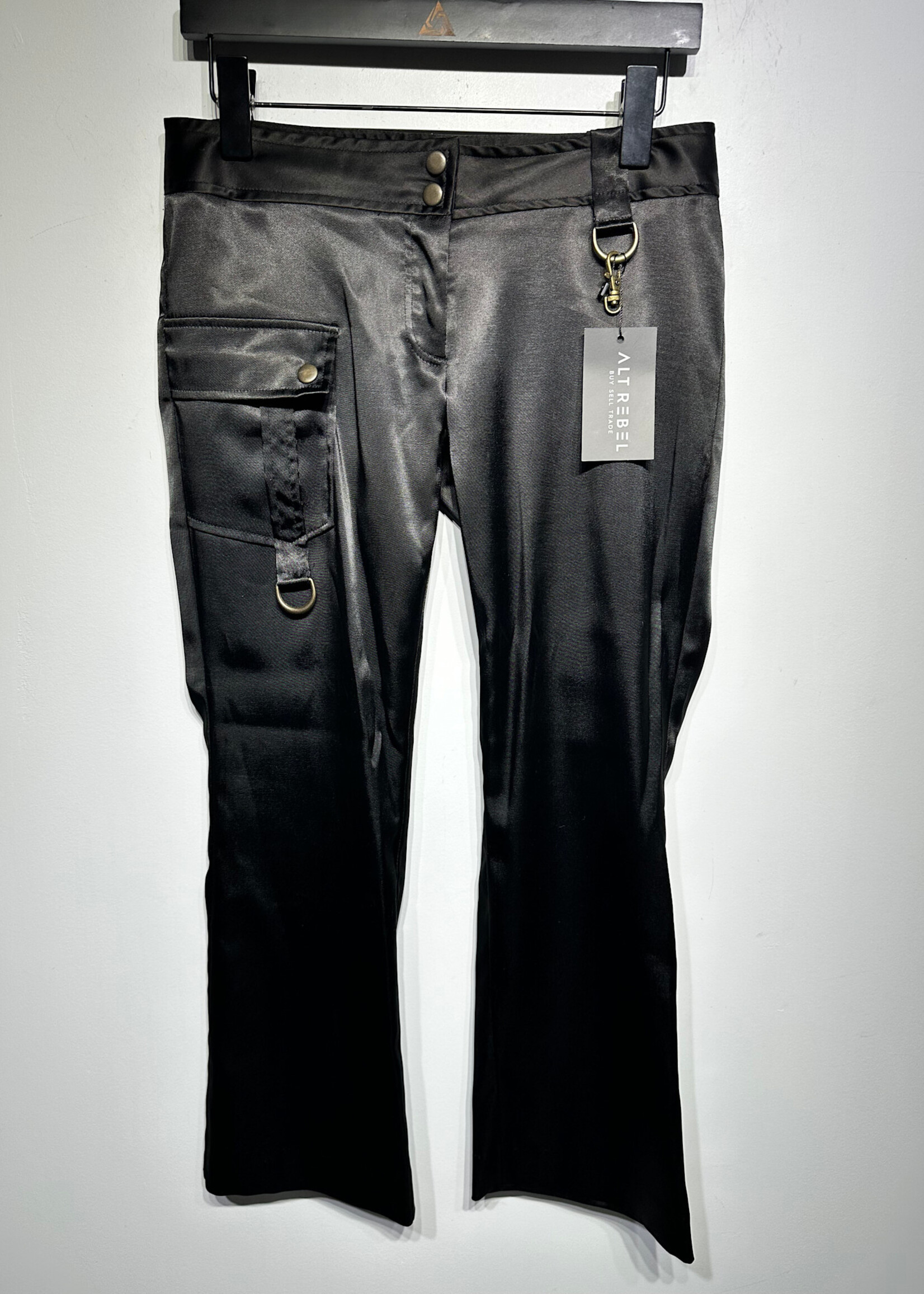 Sirens Black Y2K Low Rise Cargo Pants 28