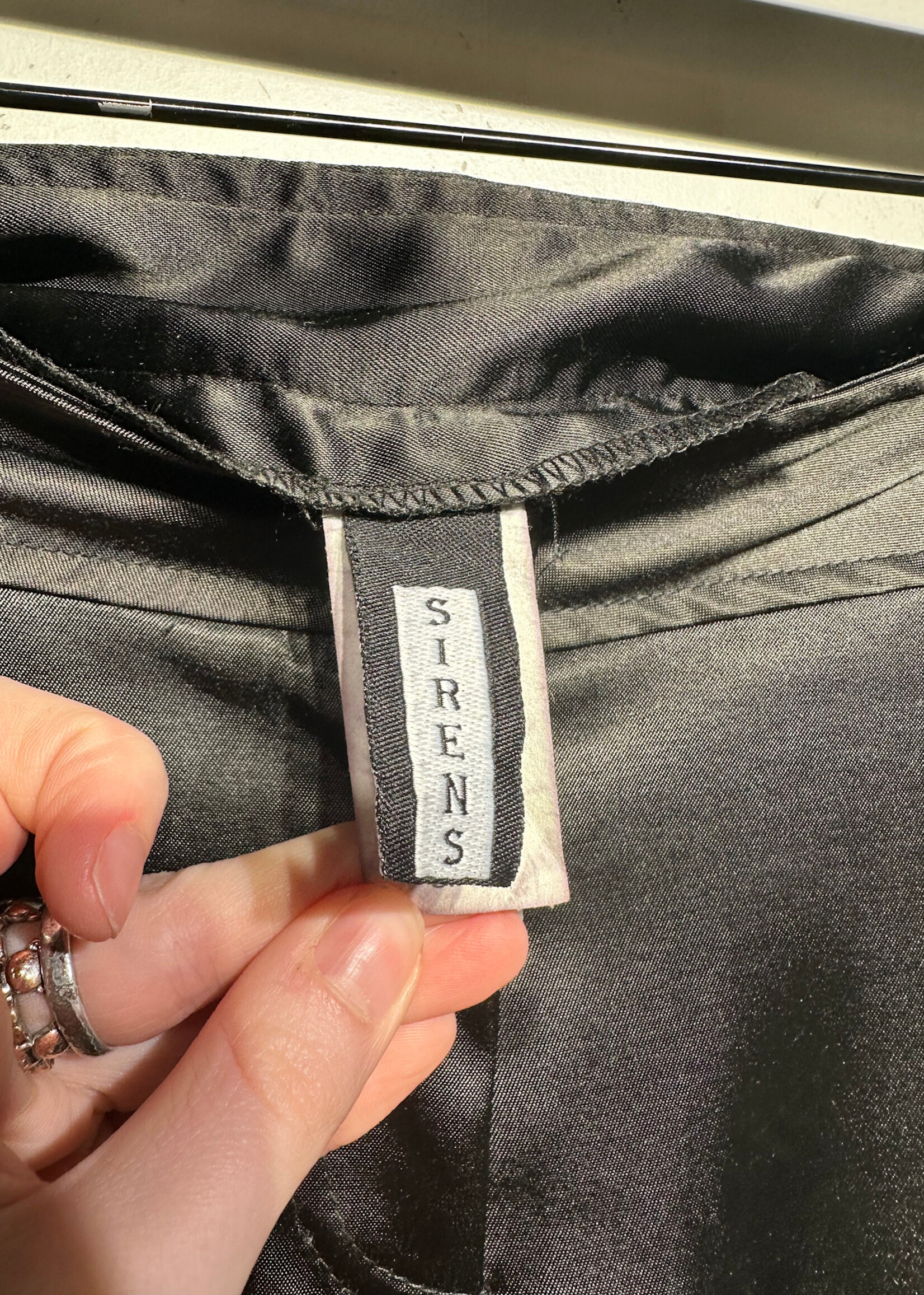 Sirens Black Y2K Low Rise Cargo Pants 28