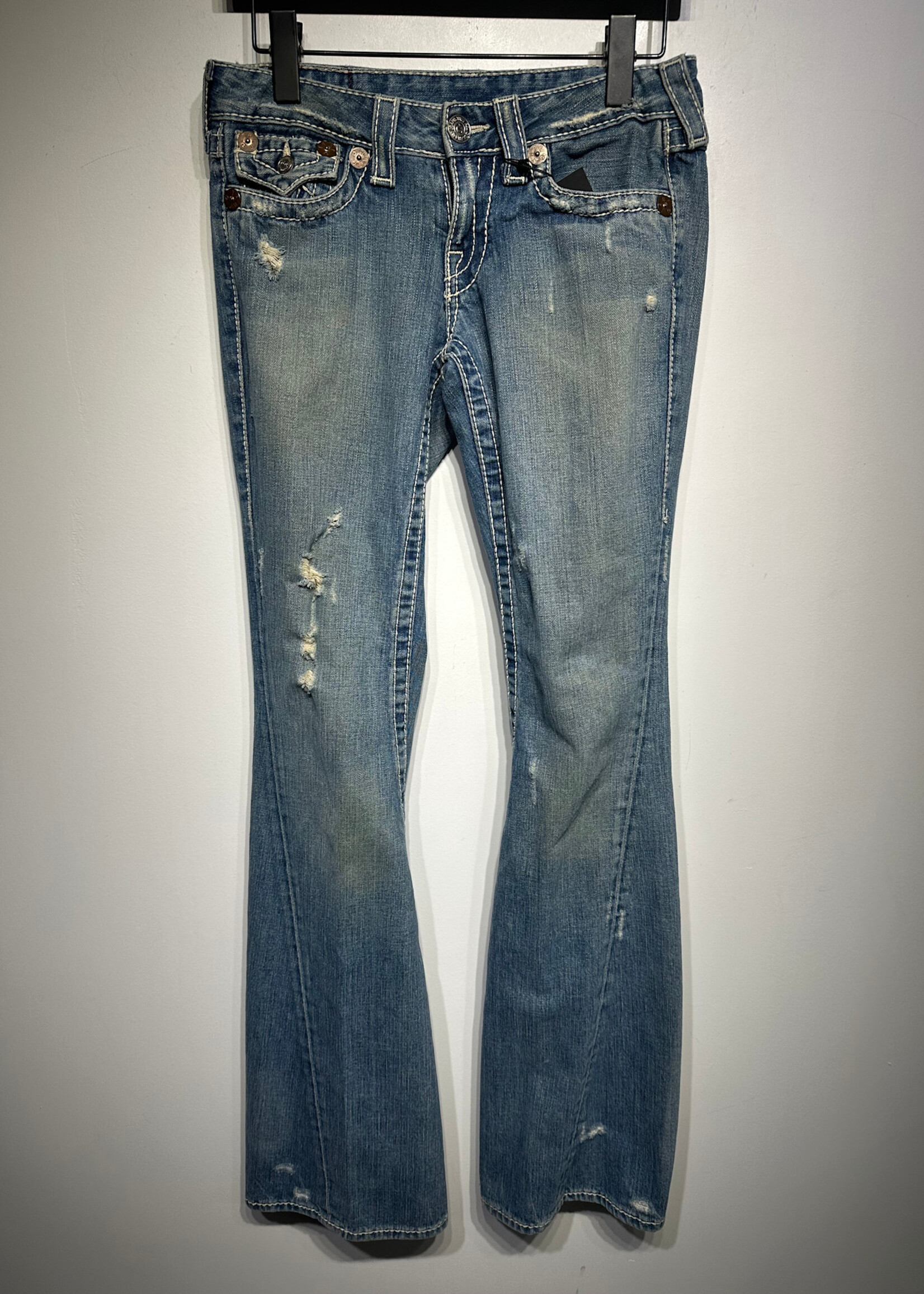 True Religion Y2K Low Waist Flare Jeans 26 - ALT REBEL