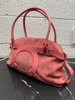 Ferragamo Y2K Pink Suede Handbag