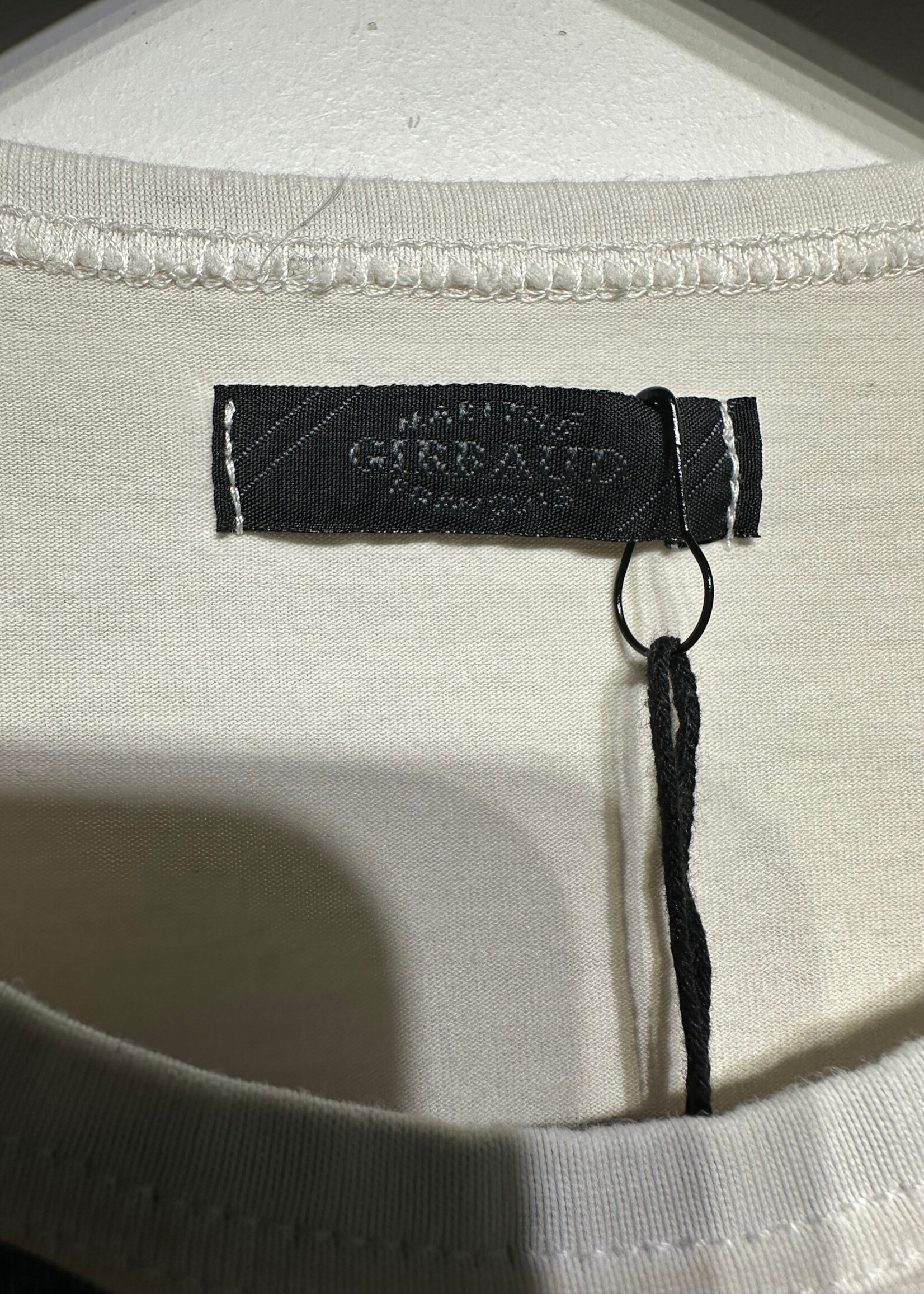 Girbaud White Blue Stripe LS XS