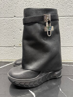 Givenchy Black Fold Over Boots 39/8.5