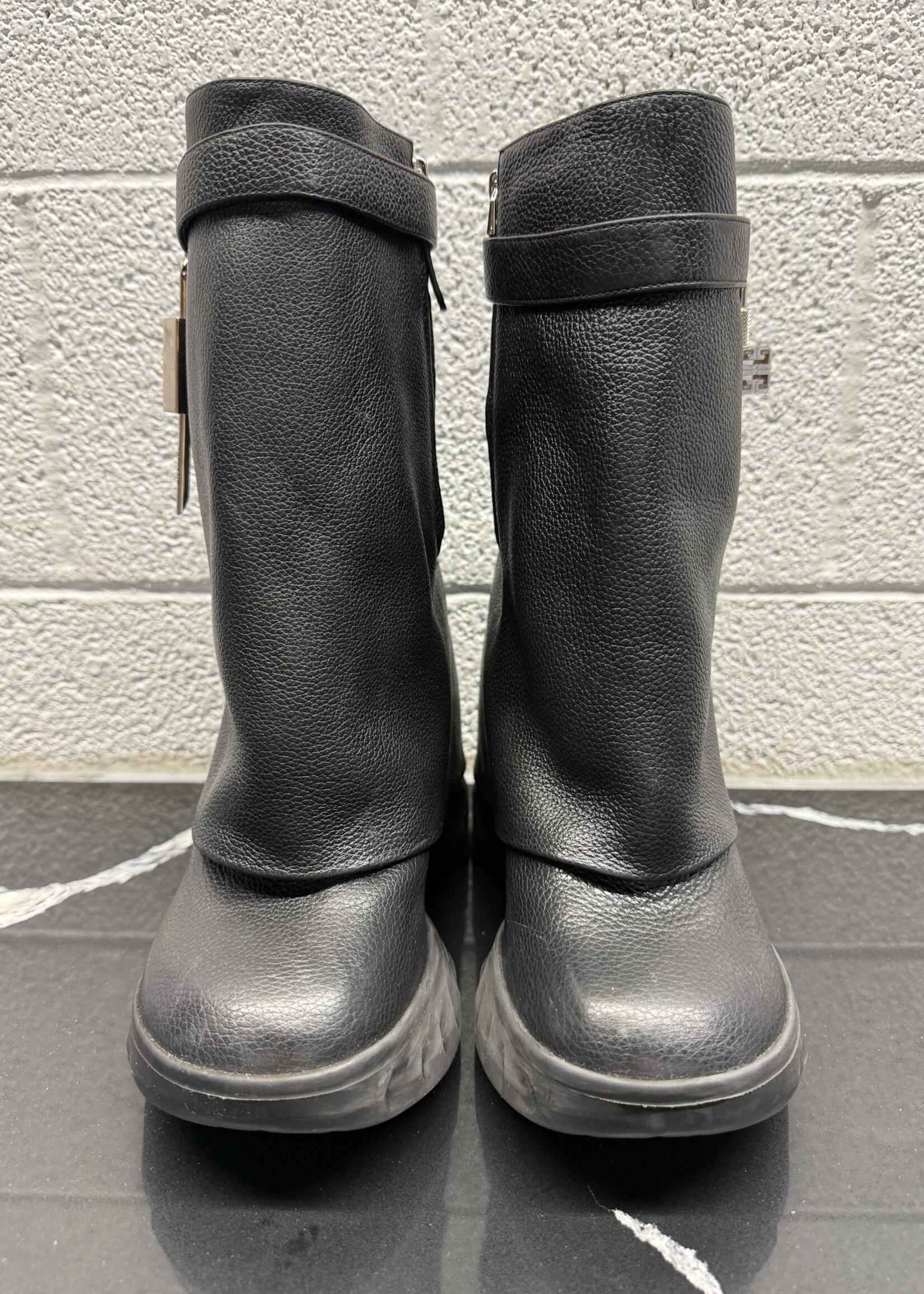 Givenchy Black Fold Over Boots 39/8.5