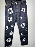 Denim Tears Dark Wash Wreath Jeans Masc 36x34