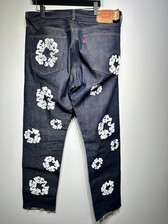 Denim Tears Dark Wash Wreath Jeans Masc 36x34 - ALT REBEL