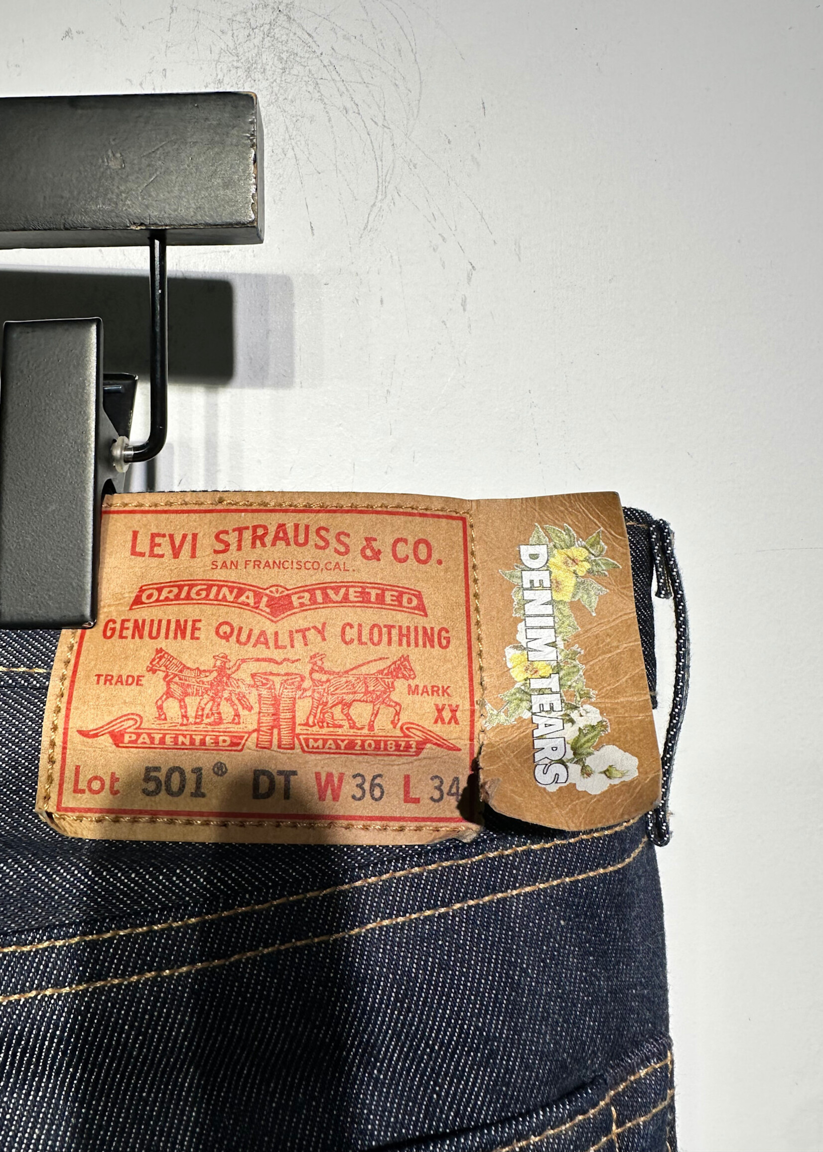 Denim Tears Dark Wash Wreath Jeans Masc 36x34