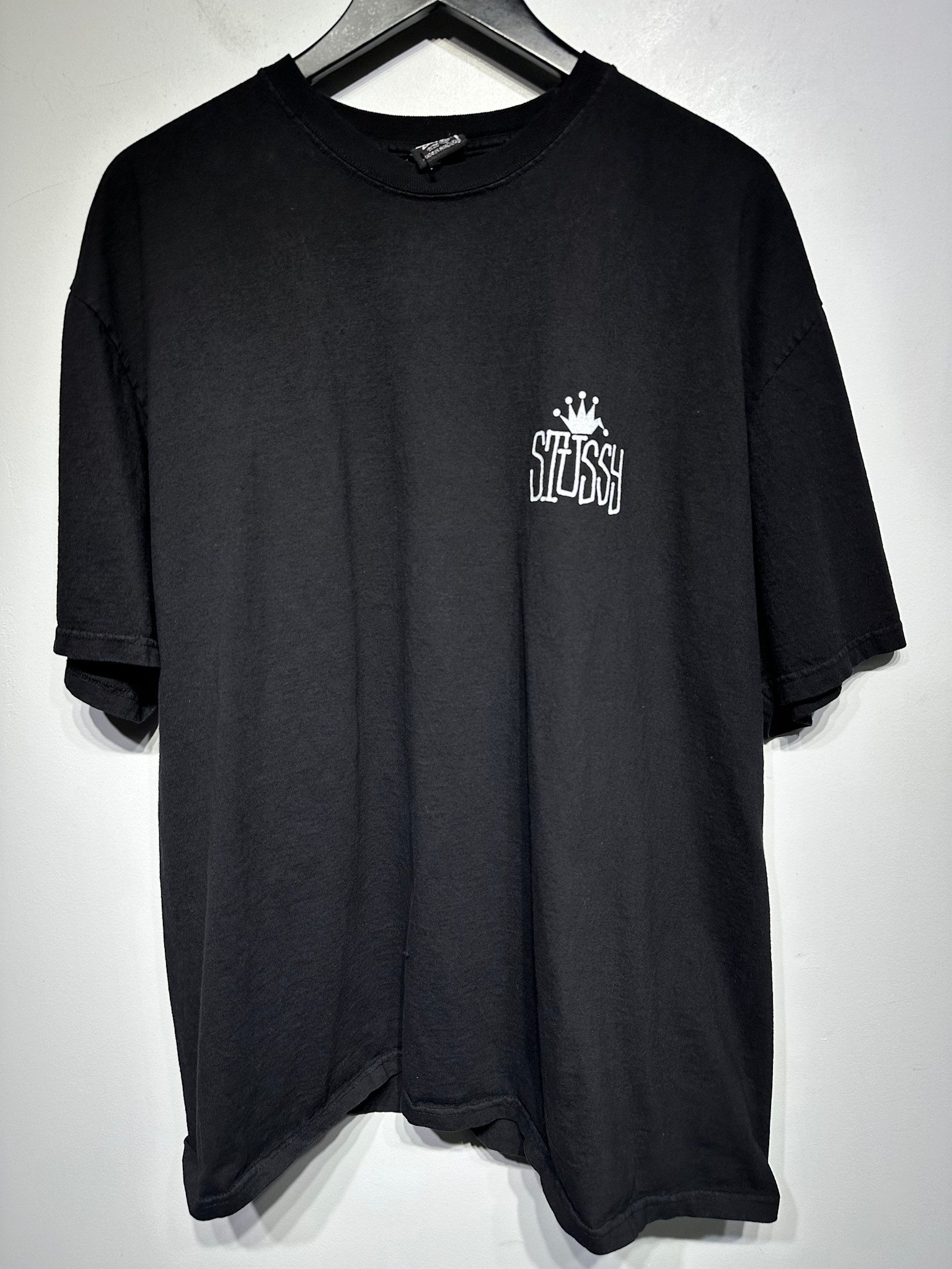 トップス 24SS STUSSY CROWN INTERNATIONAL TEE M Stussy Crown International Tee Natural Large New With Tags