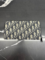 Dior Trotter Blue Zip Wallet