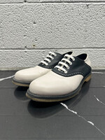 Bottega Veneta Leather Saddle Oxfords 43.10/Masc 10.5