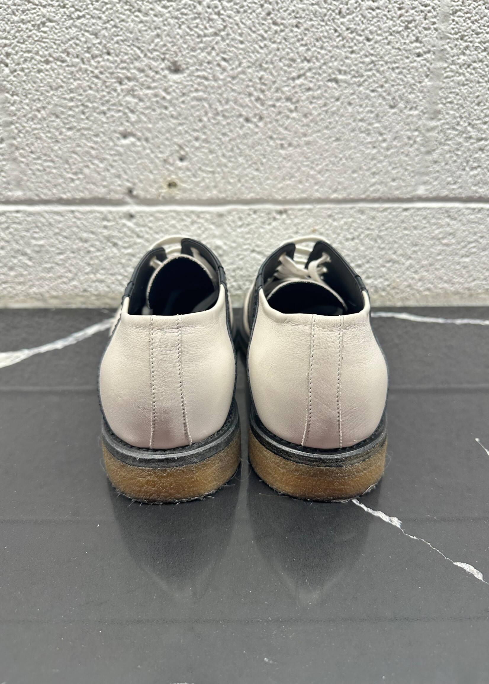 Bottega Veneta Leather Saddle Oxfords 43.10/Masc 10.5