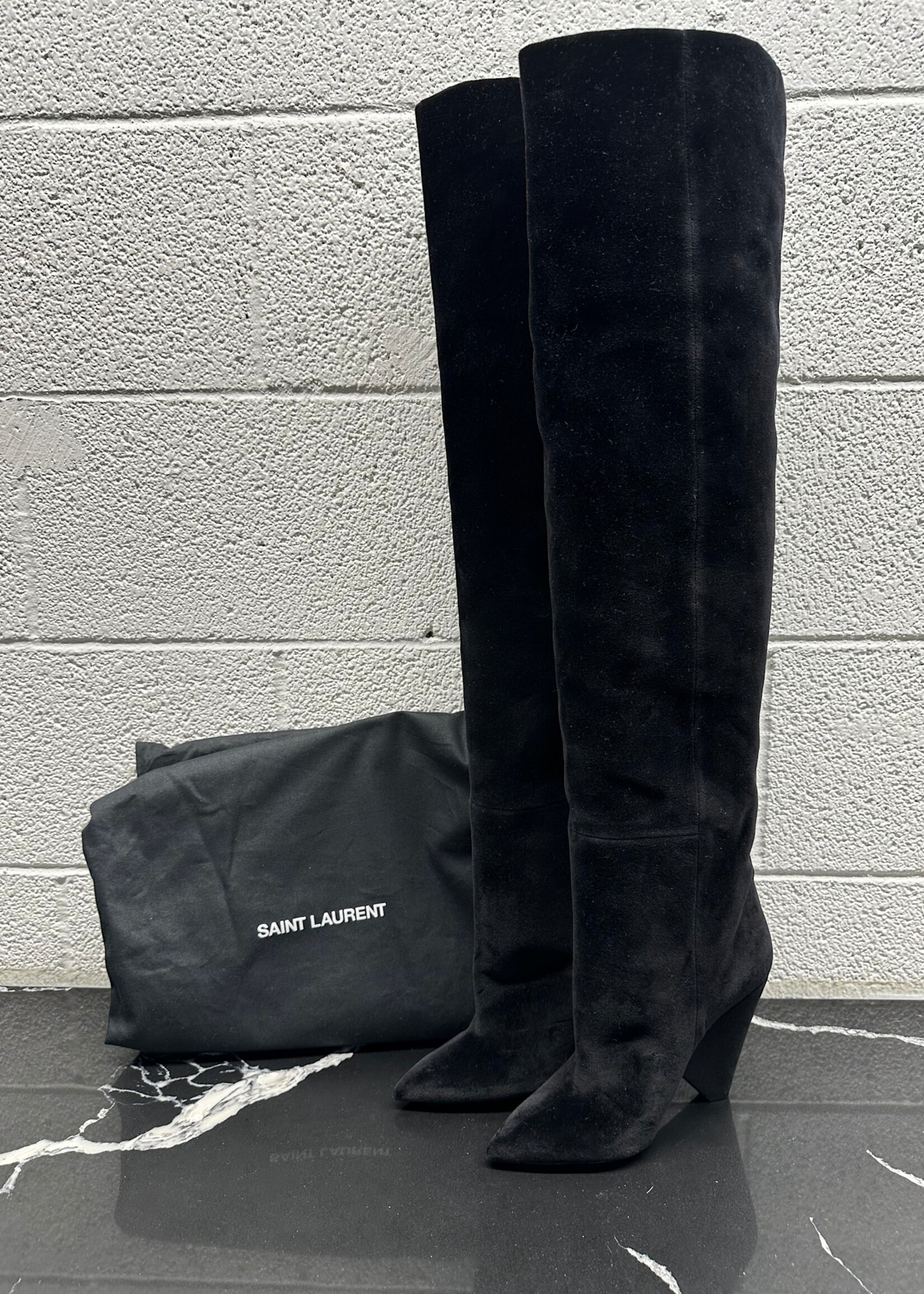 Saint Laurent Niki Over The Knee Boots 37/7