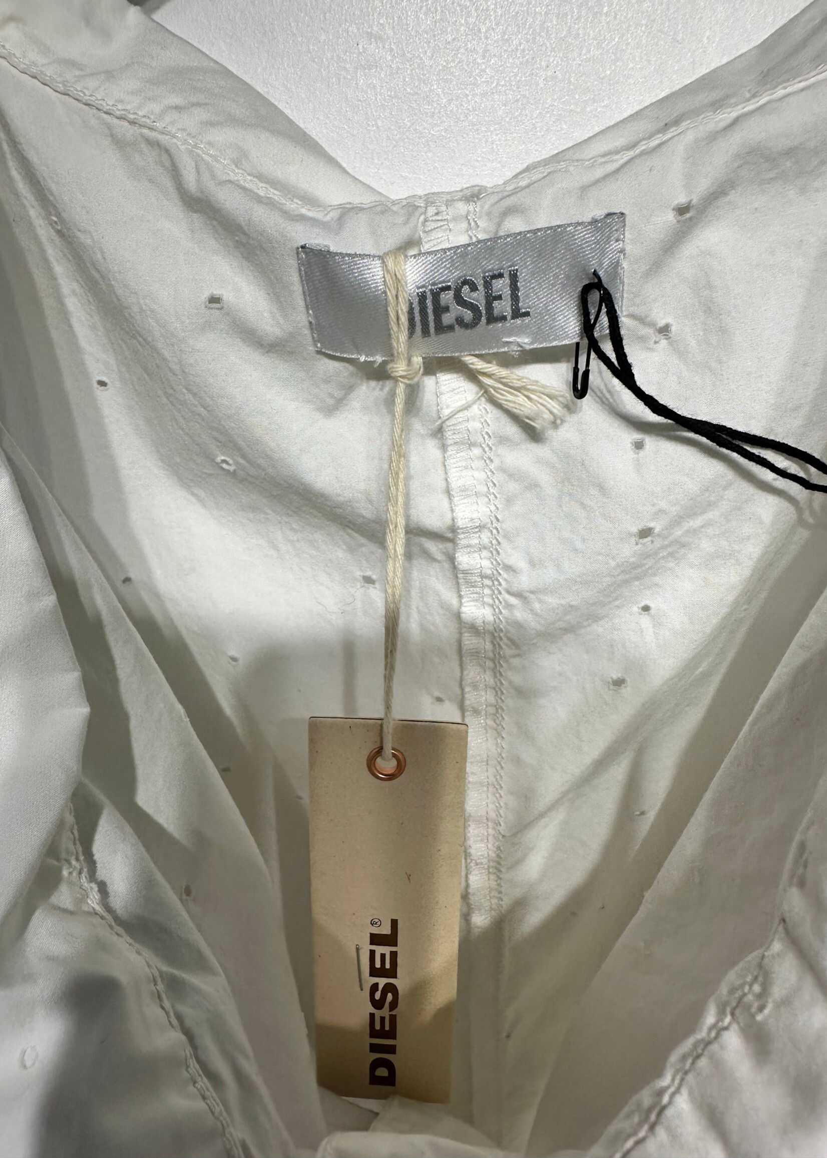 NWT Diesel White Ruffle Dress XS