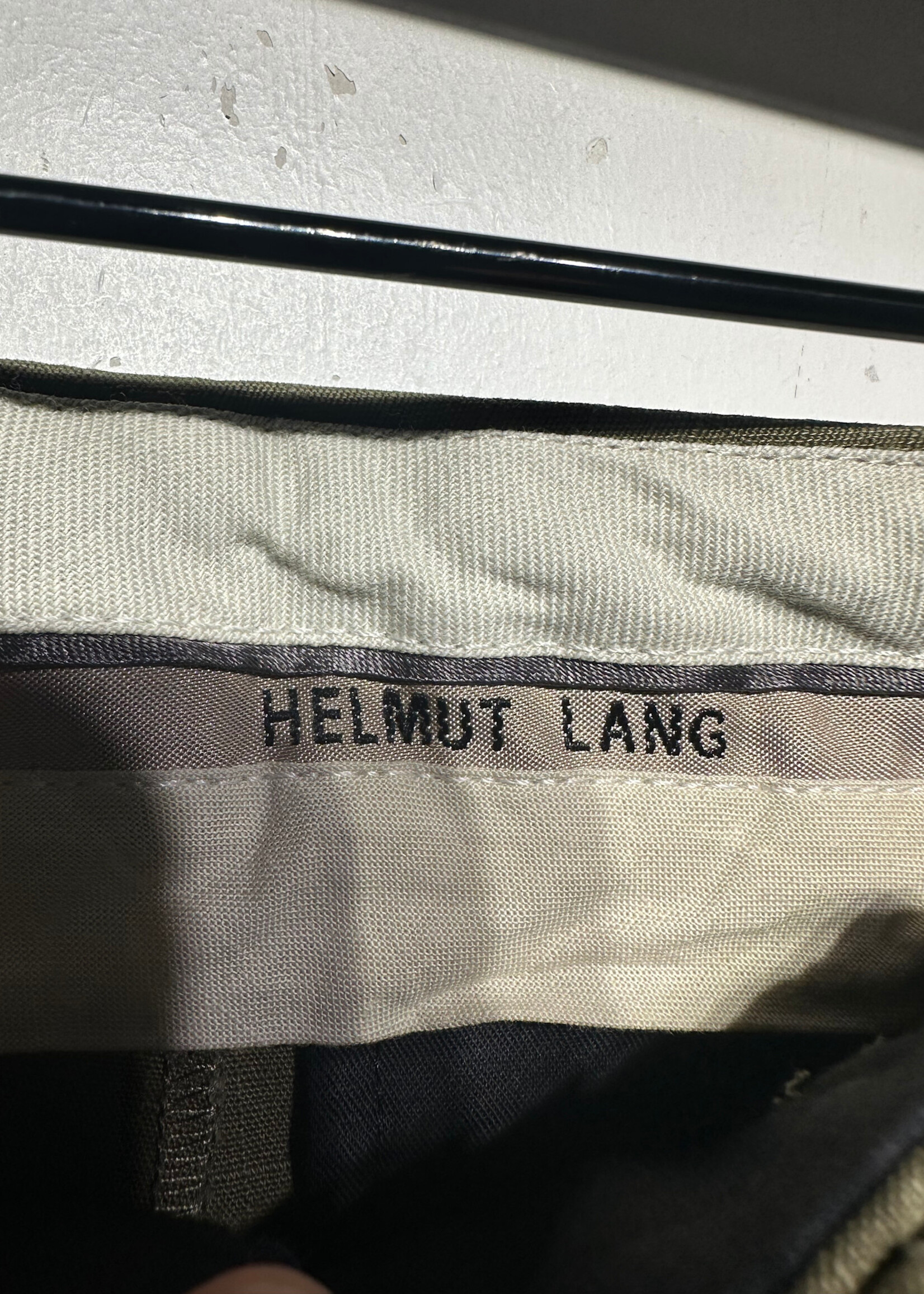 Helmut Lang Green Zipper Pants Masc 30