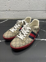 Gucci Ace Monogram Blue/Red Stripe 11