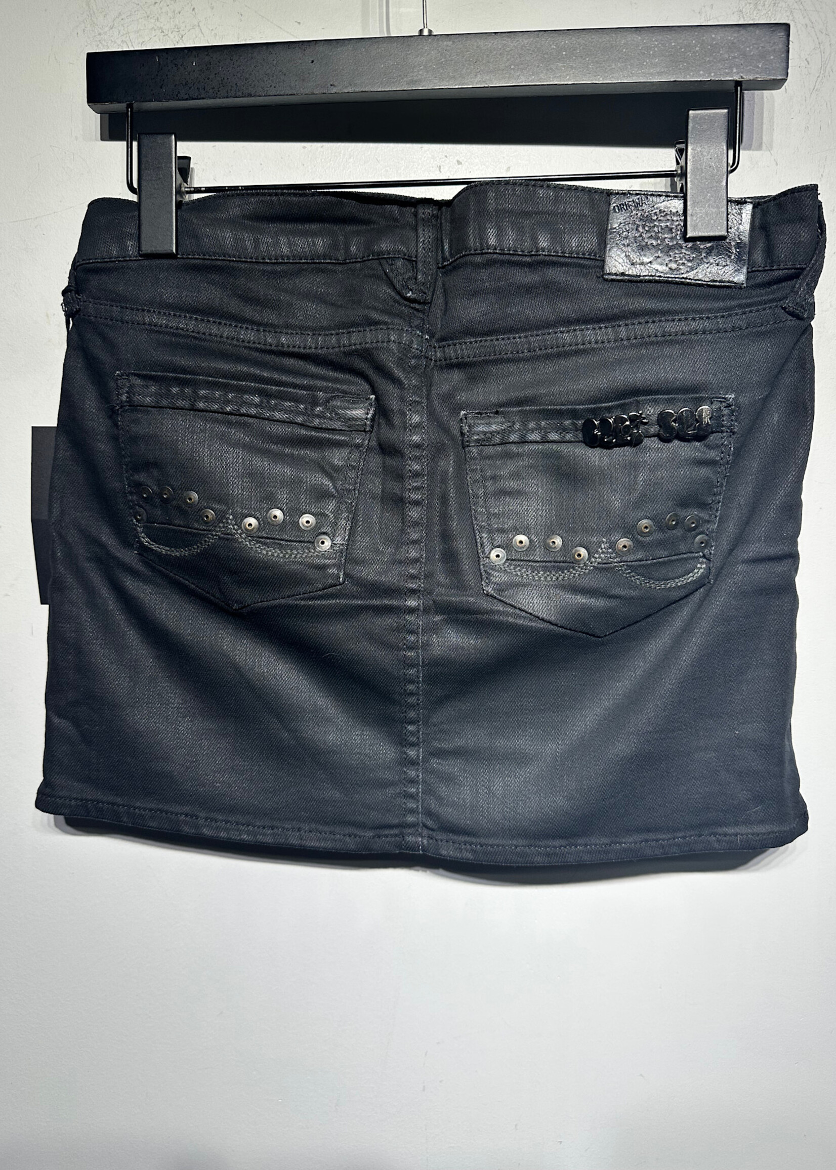 La Temps Des Cerises Waxed Mini Skirt 26