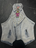 Paprazzi Acid Wash Vest Top M/L