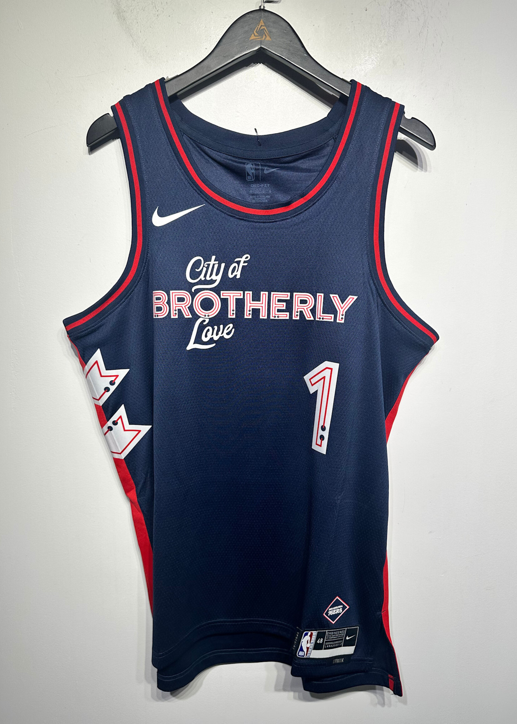 Nike Navy 76ers Jersey Harden L