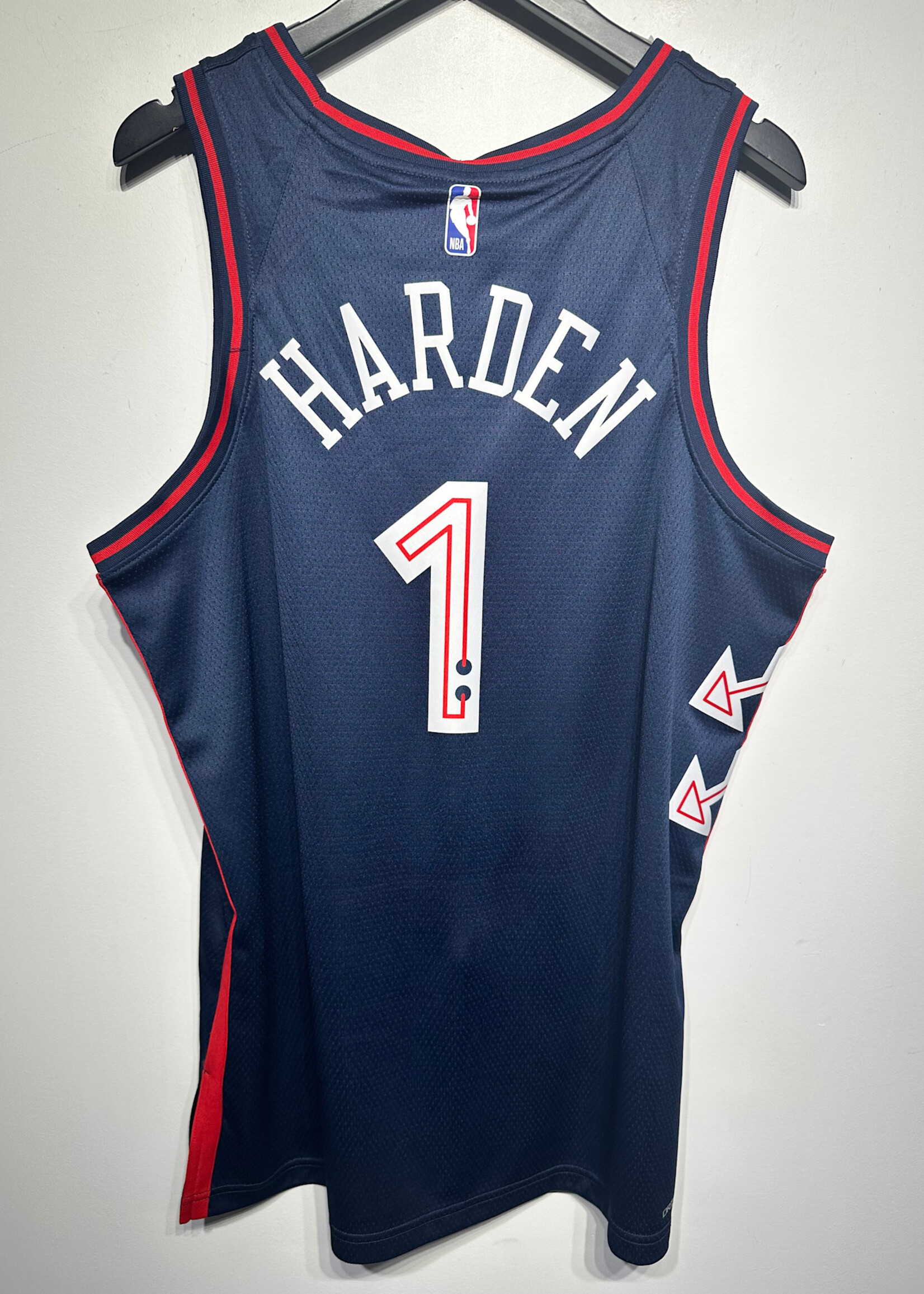 Nike Navy 76ers Jersey Harden L