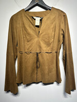 Max Studio Faux Suede Bell Sleeve PL
