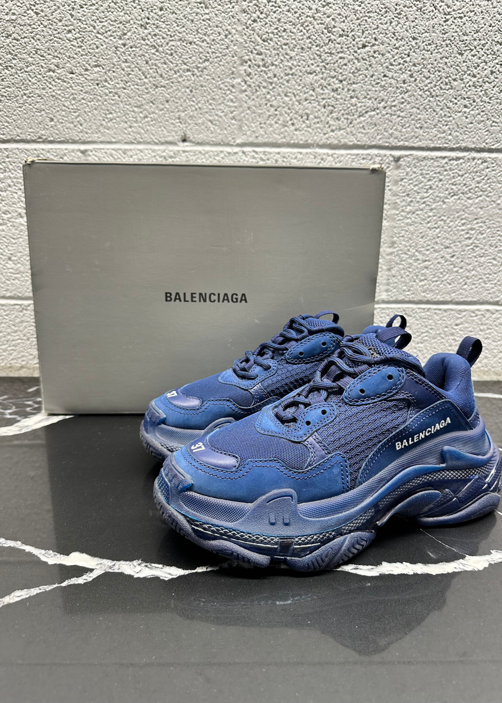 Balenciaga Triple S Blue/Blue Fem 7