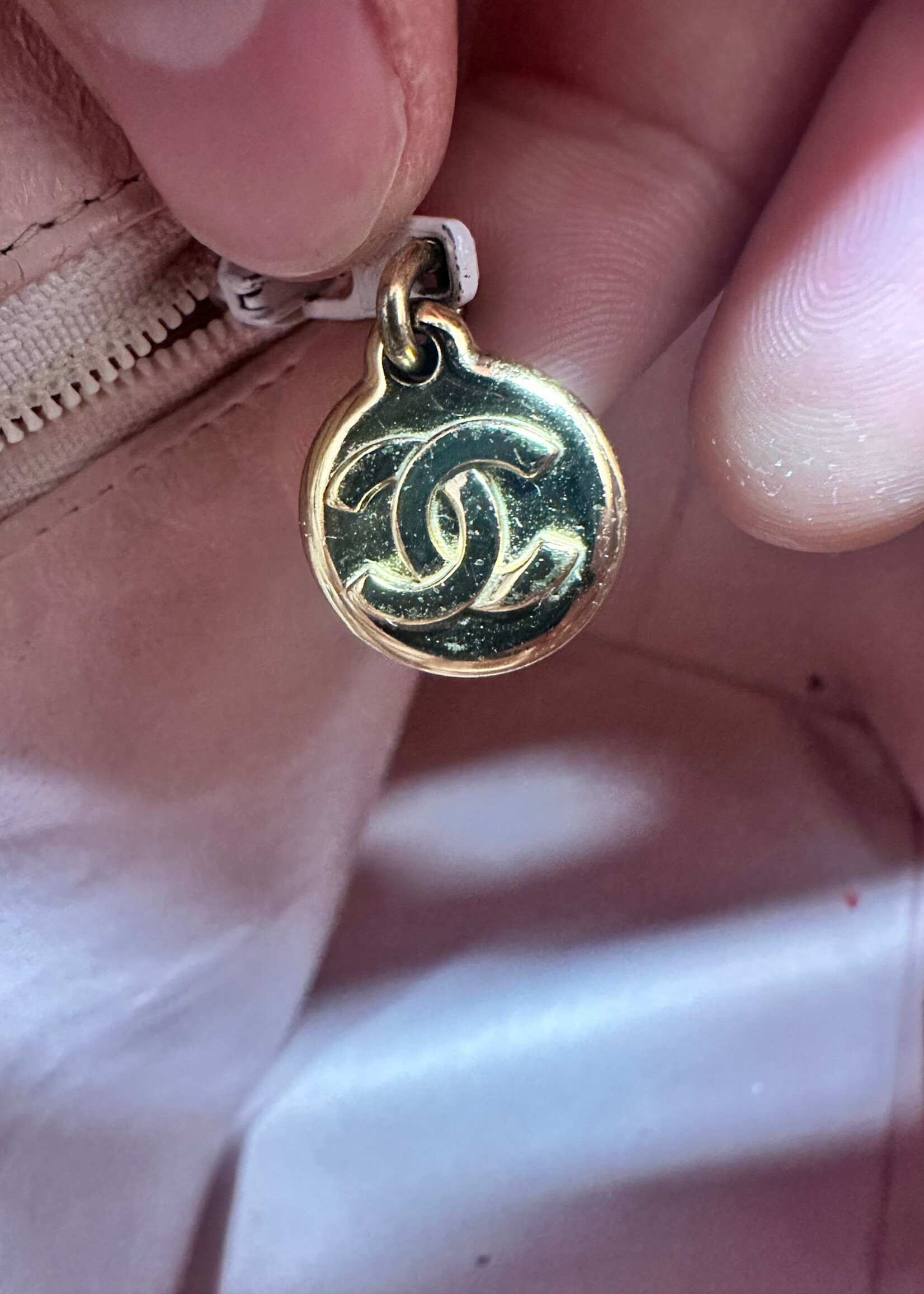 Chanel Vintage Caviar Leather Medallion Tote OS