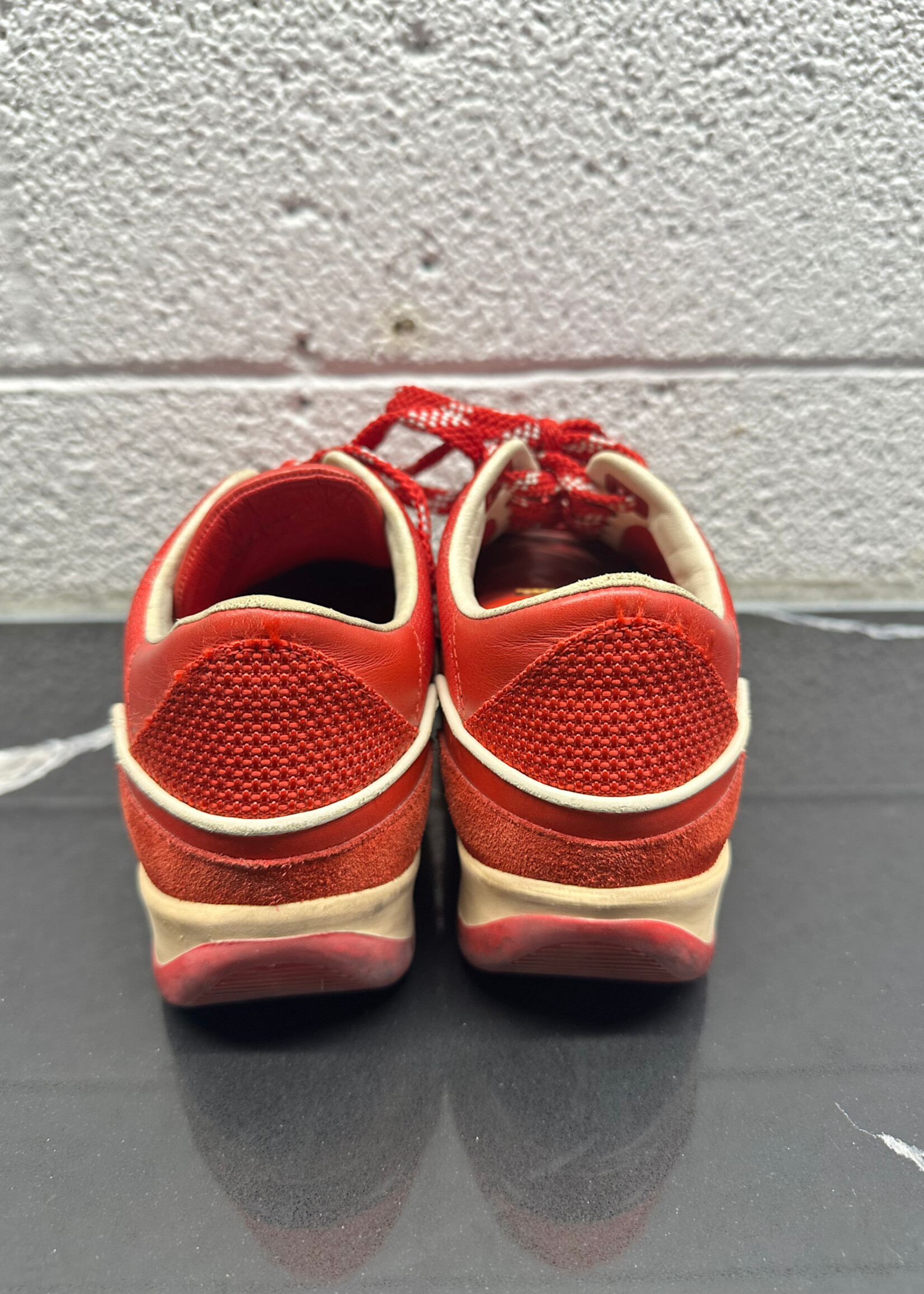 Louis Vuitton Red Leather Trainers 37.5/7