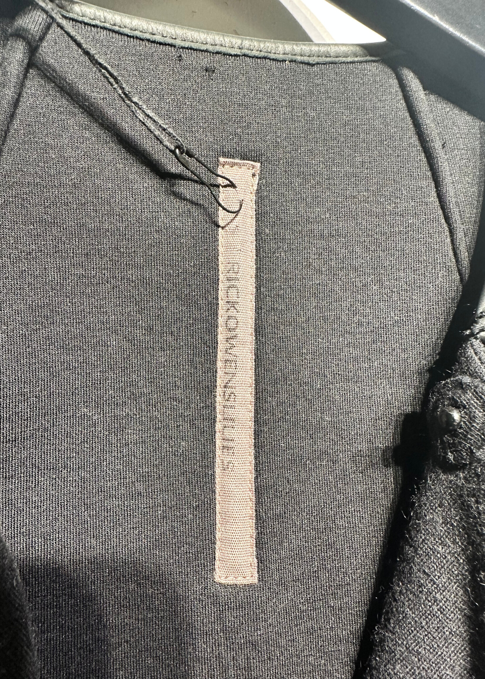 Rick Owens Lililes Black Leather Tank Vest M