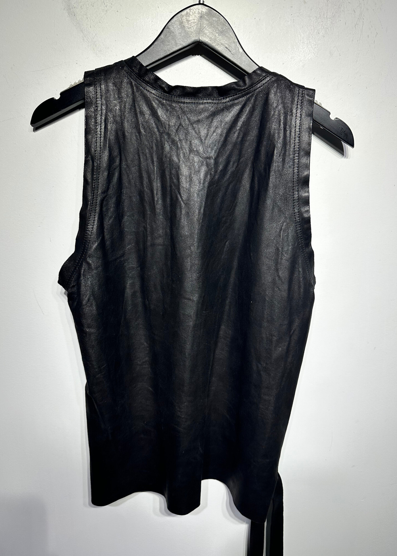 Ann Demeulemeester Leather Strap Tank S