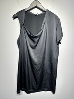 Ann Demeulemeester Black Silk Dress S/M