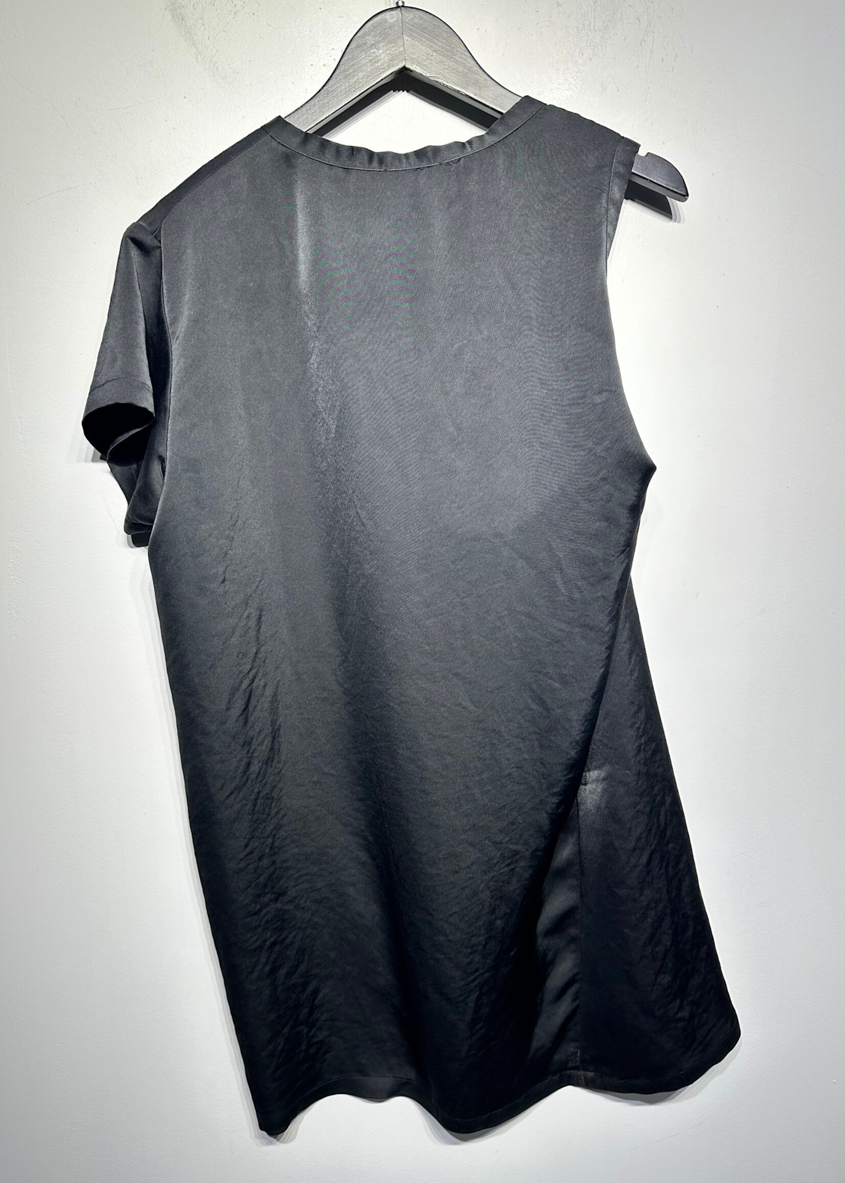 Ann Demeulemeester Black Silk Dress S/M