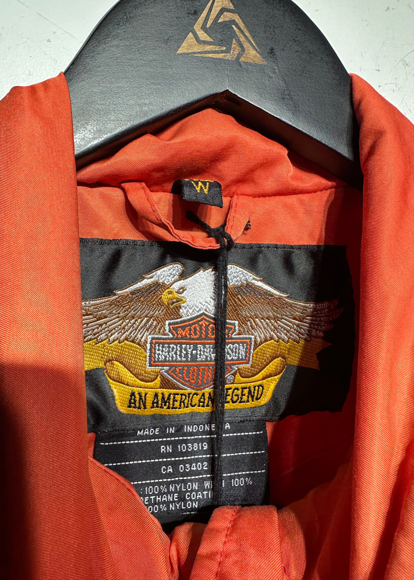 Harley Orange Nylon Jacket Fem XL