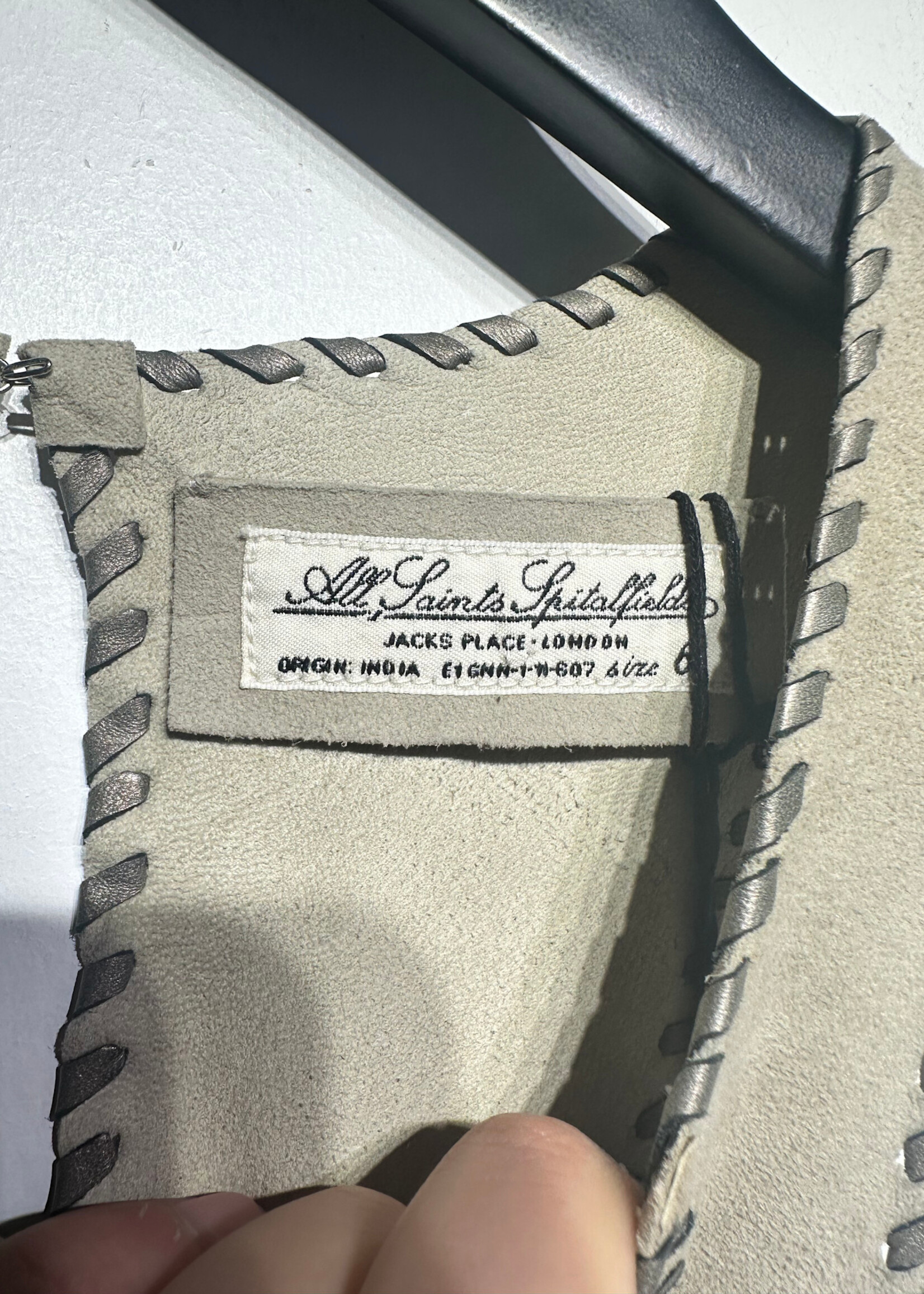 All Saints Goat Suede Tank S