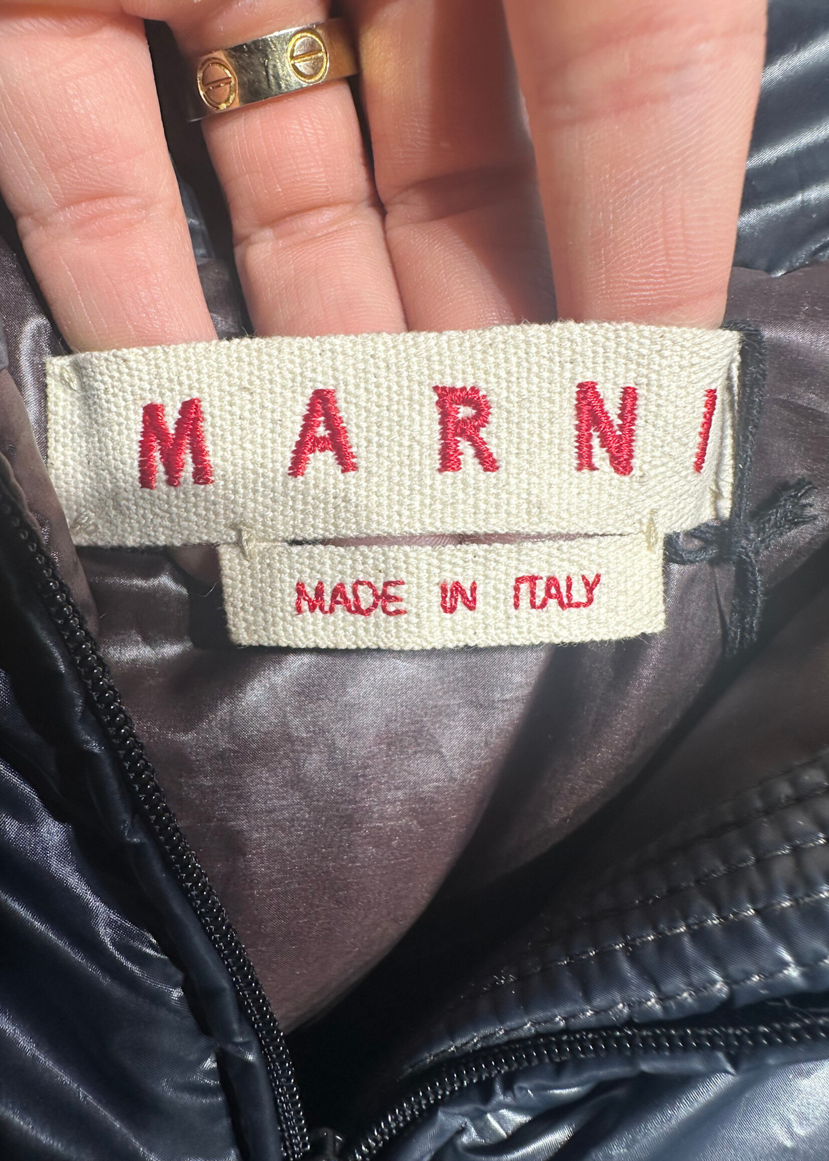Marni Crop Down Puffer Vest 42/M