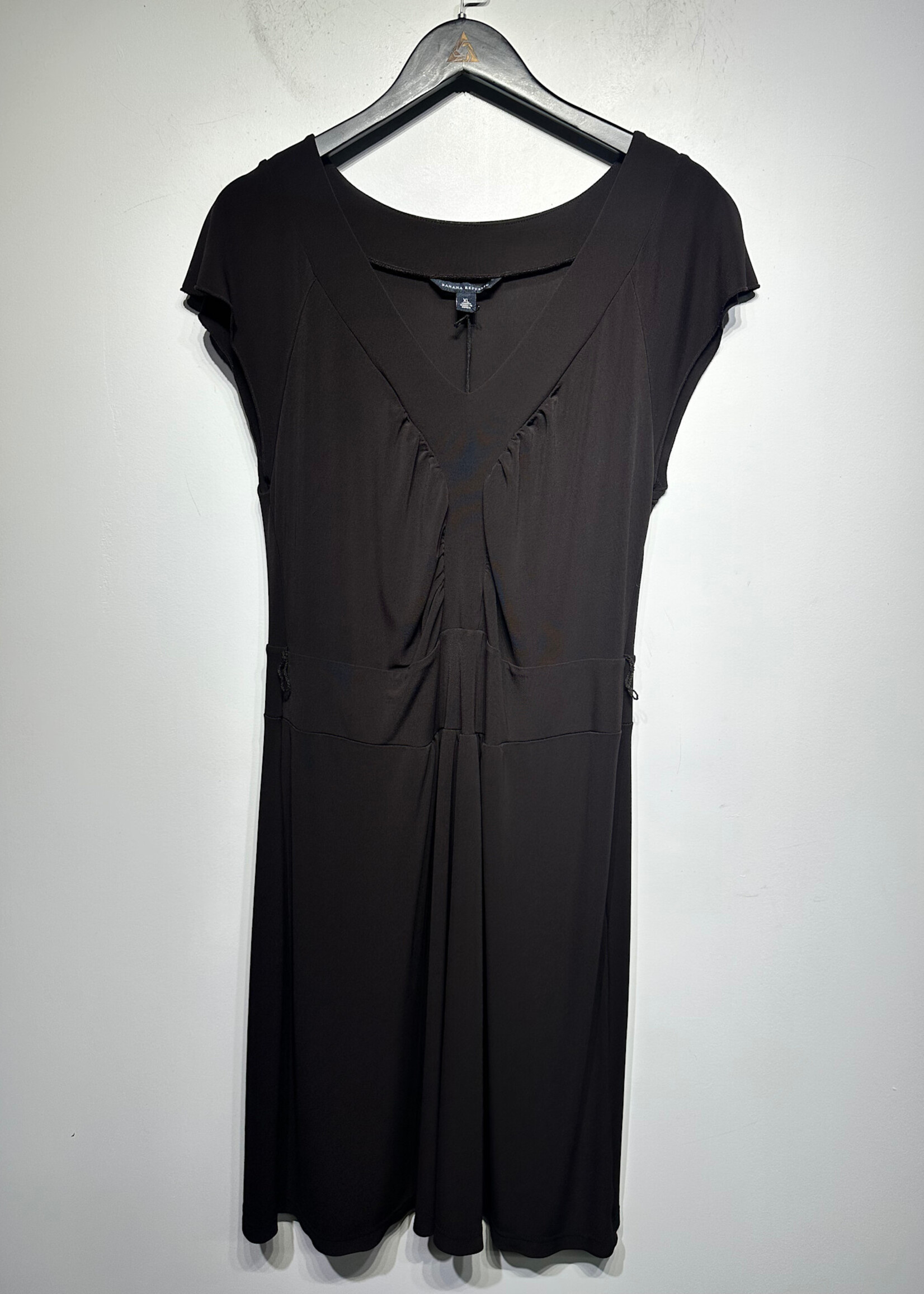 Banana Republic Brown Velour Belt Long Dress XL