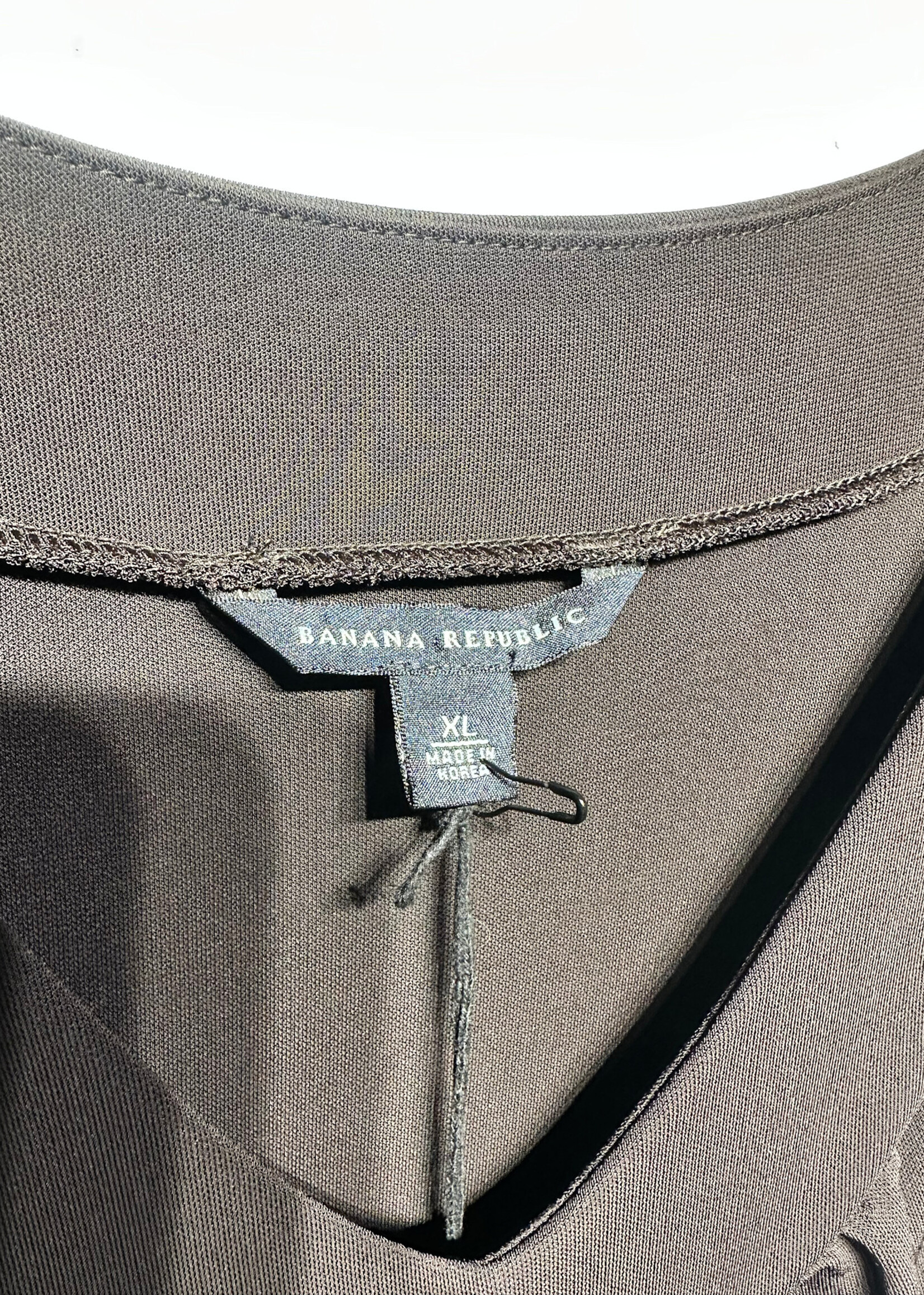 Banana Republic Brown Velour Belt Long Dress XL