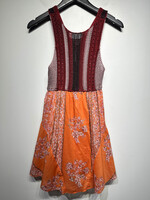 Free People Red Orange Knit Top Dress S