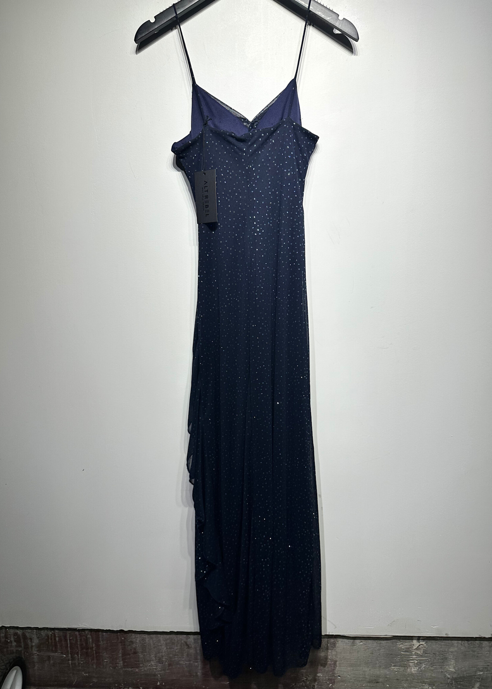 B Smart Vintage Blue Gem Dress M