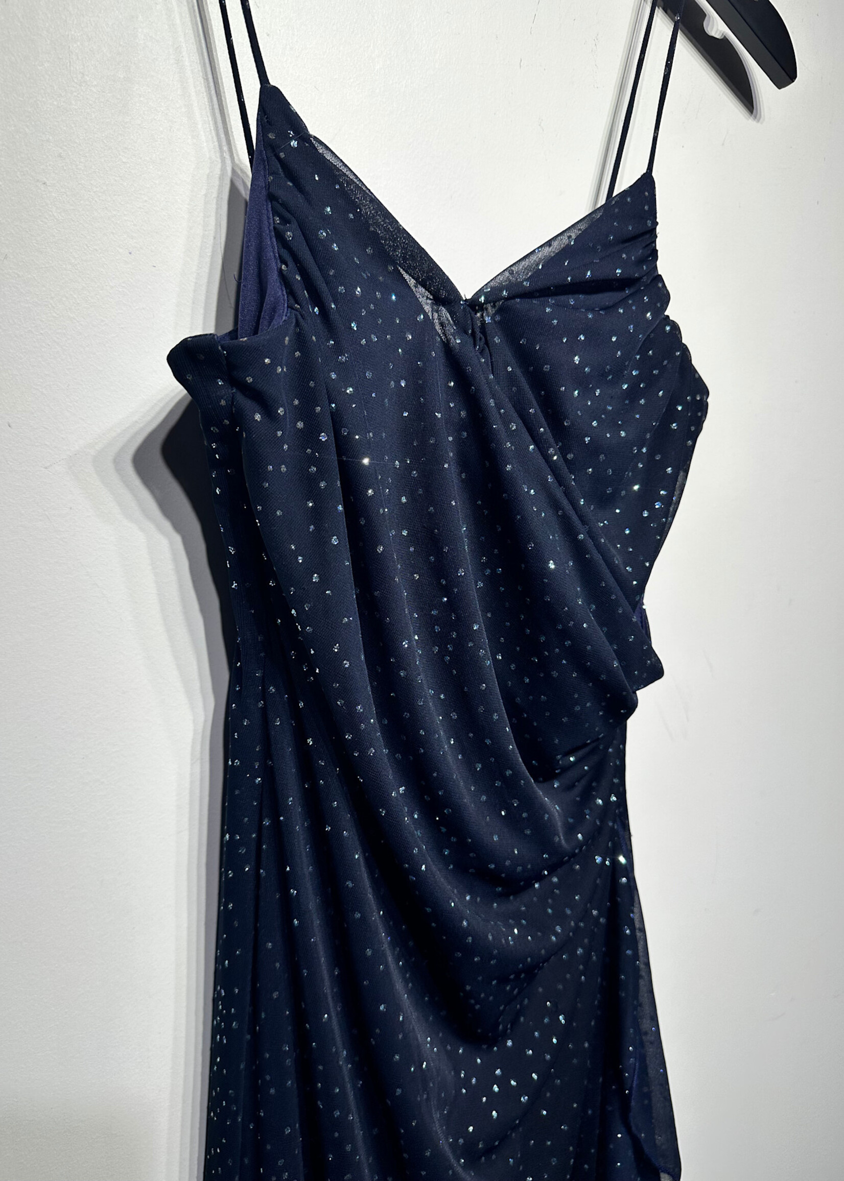 B Smart Vintage Blue Gem Dress M