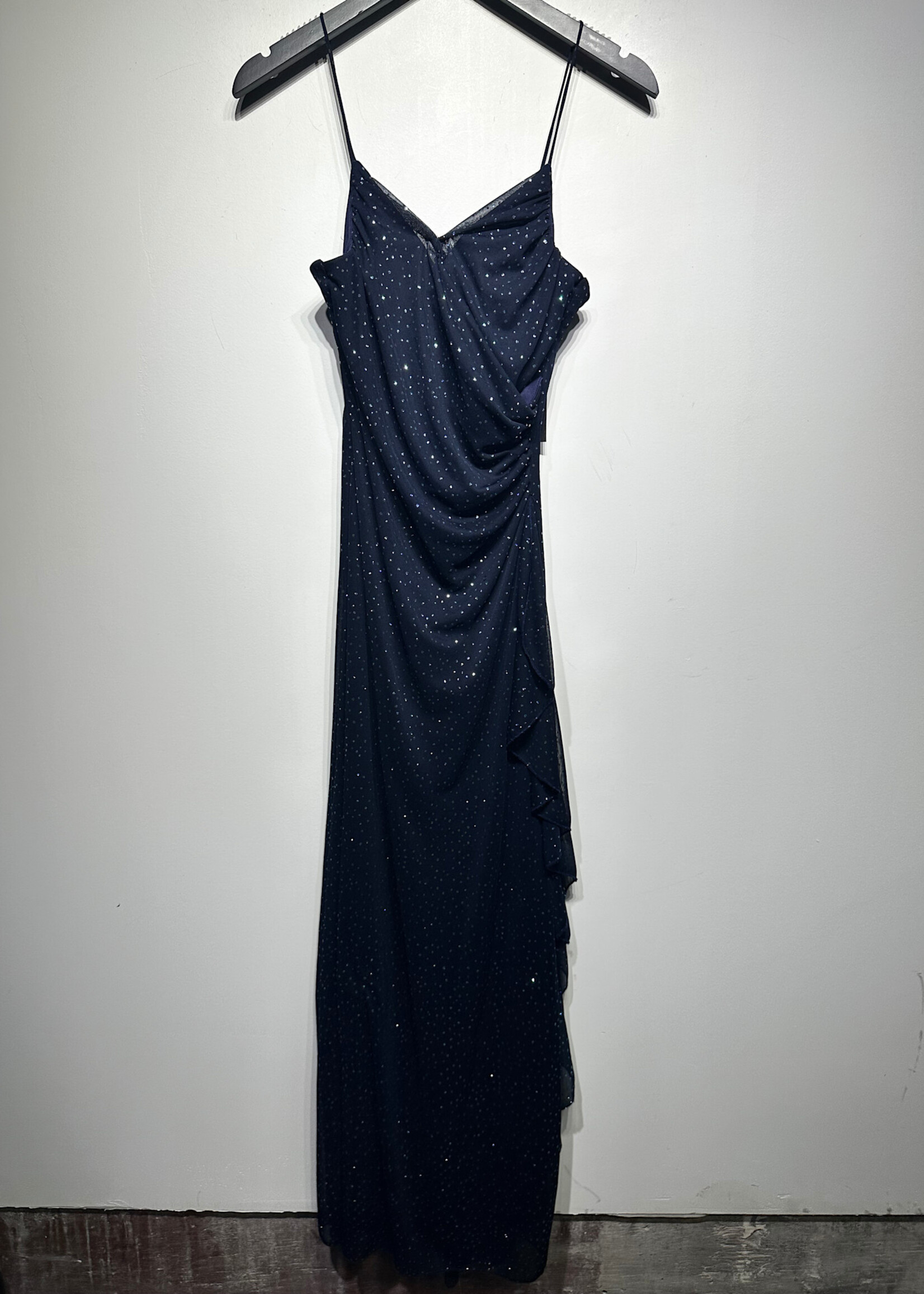 B Smart Vintage Blue Gem Dress M