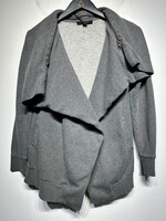 Allsaints Grey Open Zipper Jacket XS