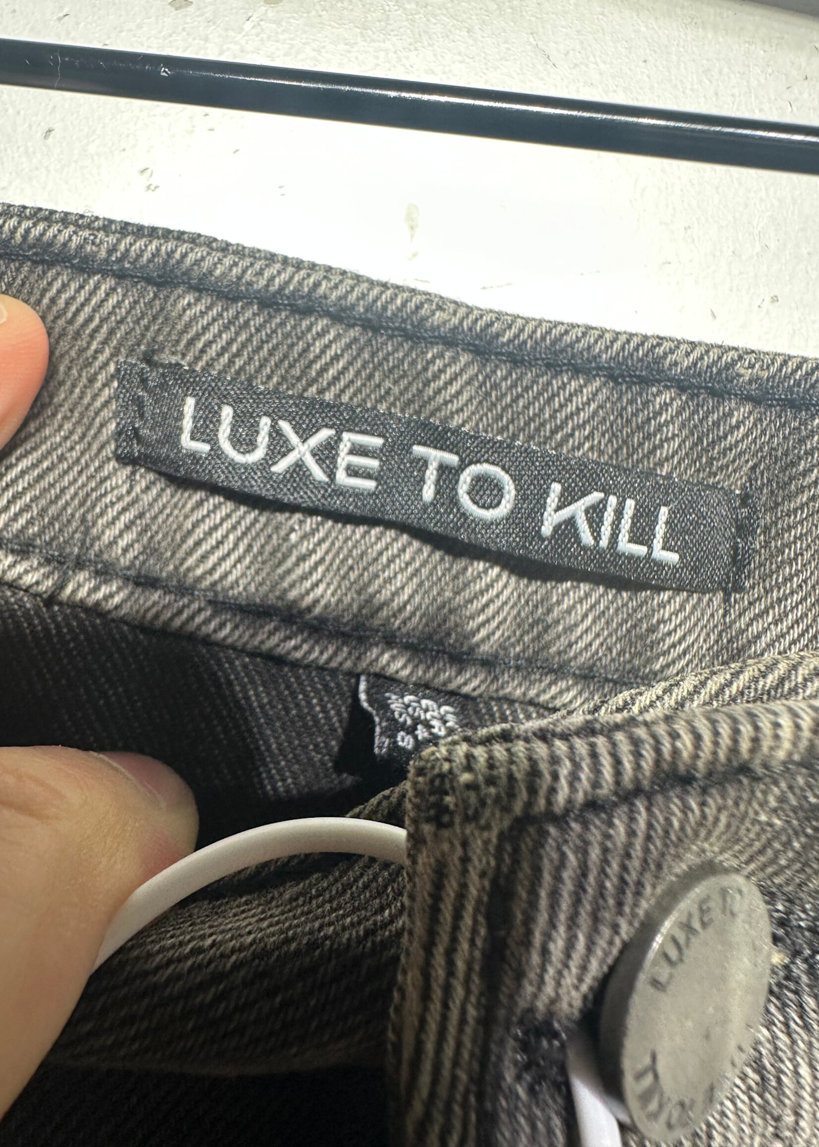 NWT LUXE TO KILL 2PC DENIM SET M