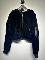 Puma By Rihanna Black Cropped Bomber M