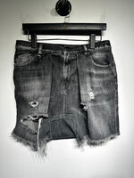 R13 Black Distressed Shorts 30