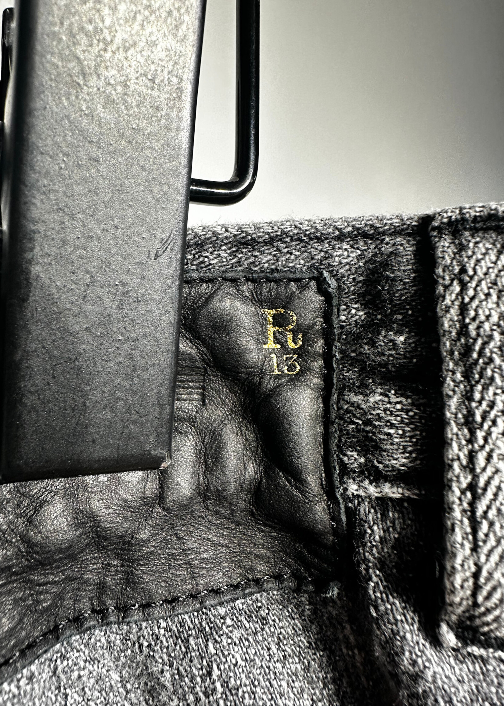 R13 Black Distressed Shorts 30