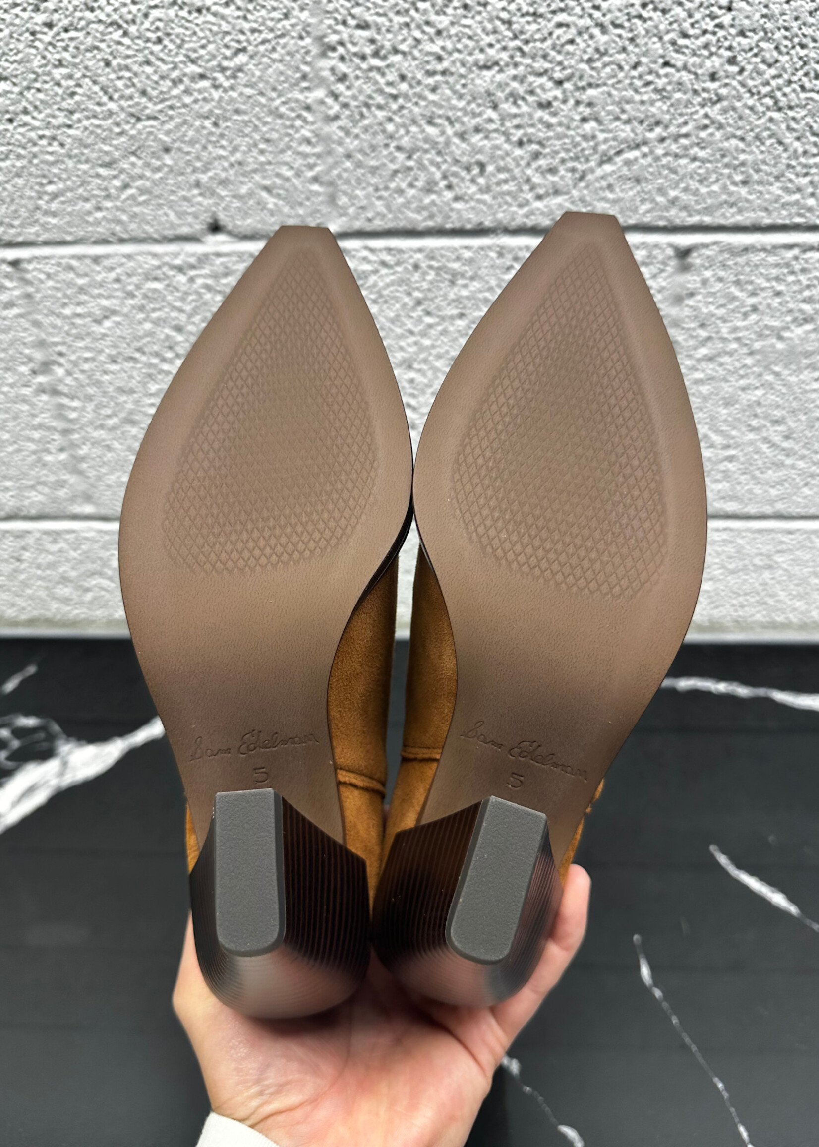 NIB Sam Edelman Brown Suede Boots Fem 5
