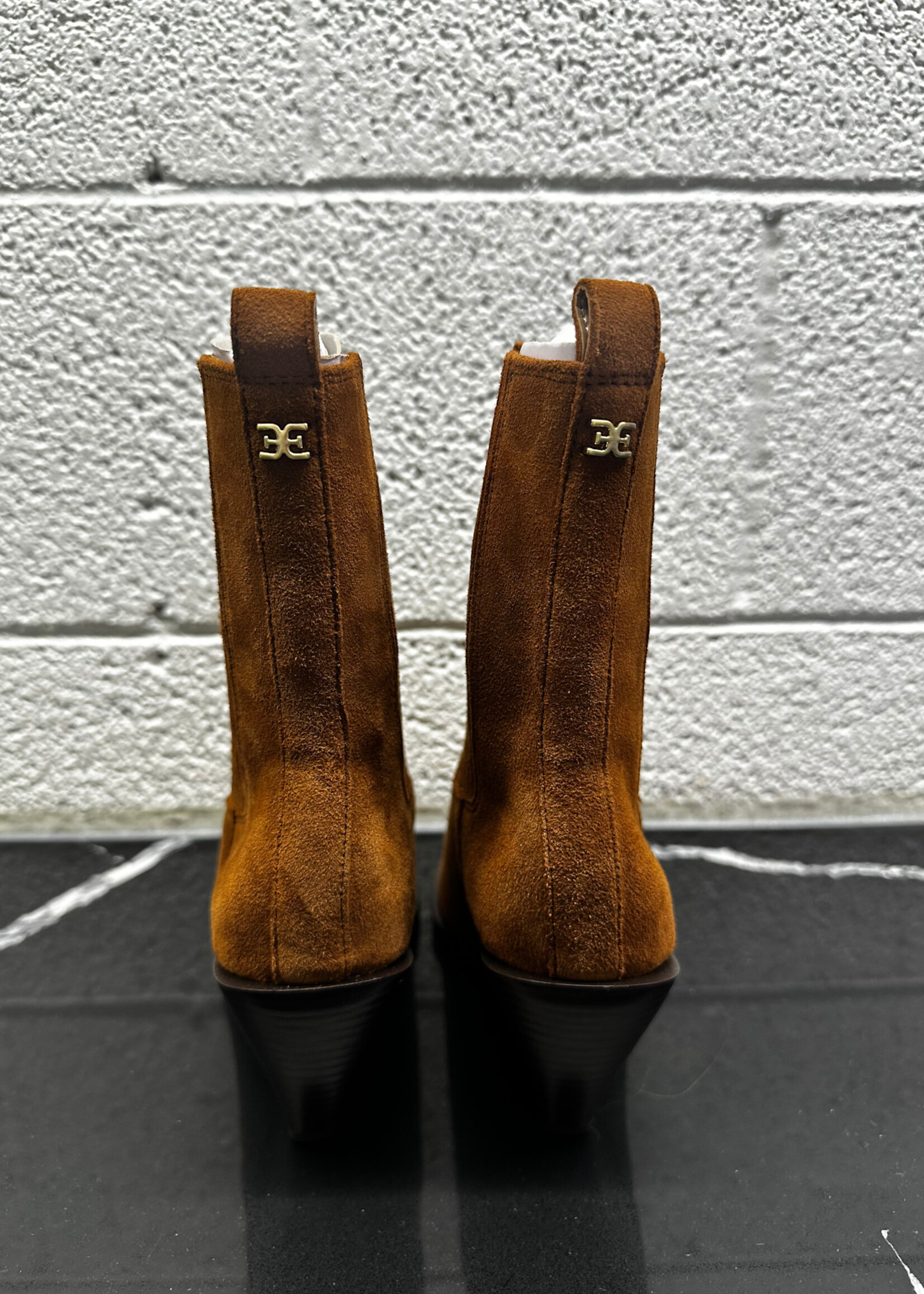 NIB Sam Edelman Brown Suede Boots Fem 5